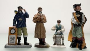 A collection of Royal Doulton Figurines comprising, 