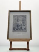 David Sinclair R.G.I (Scottish 1937-), The Old Dyke, etching, 9/20, signed and titled in pencil