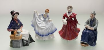 A collection of Royal Doulton Figures comprising, 