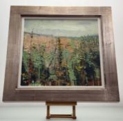 Suzanne Borland (20thc Contemporary Scottish), Autumn Verge, oil on board, gallery exhibition