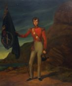 English School, early 19th Century, Portrait of an Officer of the 20th (East Devonshire) Regiment of