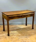 A Whytock & Reid of Edinburgh 1920s elm and burr walnut side table, in a stylised Chinese form, with