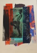 Y George Donald R.S.A, R.S.W. (Scottish, b. 1943), Figure Study, mixed media collage on paper,