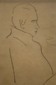 Attributed to Samuel John Peploe R.S.A. (Scottish, 1871-1935), Portrait Sketch of a Gentleman in