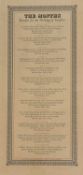 Y Ian Hamilton Finlay C.B.E. (Scottish, 1925-2006), The Months, letterpress print, 1982, with
