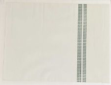 Y Ian Hamilton Finlay C.B.E. (Scottish, 1925-2006), Seams, silkscreen print, 1969, framed. 43cm by