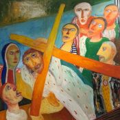 Y John Bellany C.B.E., R.A., H.R.S.A. (Scottish, 1942-2013), The Road to Calvary, signed upper left,