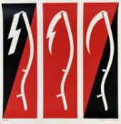 Y Ian Hamilton Finlay C.B.E. (Scottish, 1925-2006), 3 Banners, with Gary Hincks, silkscreen print,