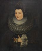 Northern European School, early 17th century, Portrait of a Lady in a Lace Ruff, half-length, oil on