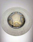 Renee Lalique (1860-1945), Calypso, an opalescent moulded plafonnier, etched mark 