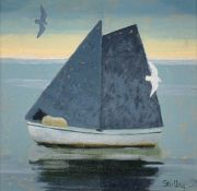Y Dorothy Stirling (Scottish, b. 1939), Little Dark Sail, signed lower right, acrylic on board,