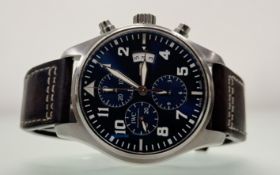 IWC Pilot's Watch Chronograph, Edition 'Le Petit Prince' IW3777-06, with box and papers. Bought in