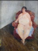 Y Jennifer McRae R.S.A. (Scottish, b. 1959), Nude, Hospitalfield House, oil on board, signed