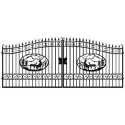 GREATBEAR - 20' IRON GATE WITH DEER ARTWORK