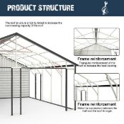 25FTX33FT PORTABLE METAL SHED