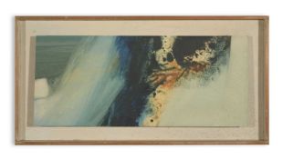 Roy Slade (1933-2022) oil on board - Sea Bourn, 22 x 53cm, framed