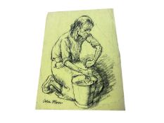 Colin Moss (1914-2005) collection of seven works on paper, various sizes and media