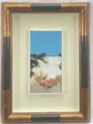 Italian School 20th century oil on panel, Landscape, signed indistinctly, signed again verso, 24cm x