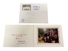 H.R.H. Prince Charles Prince of Wales (now H.M. King Charles III), signed 2002 Christmas card with g