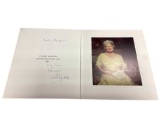 H.M. Queen Elizabeth The Queen Mother, scarce signed 1987 family Christmas card with gilt embossed c
