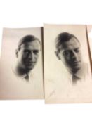 H.R.H. Prince George Duke of Kent, four fine bromide print informal portrait photographs of the Duke
