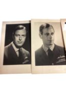 H.R.H. Prince George Duke of Kent, three fine bromide print portrait photographs of the Duke wearing