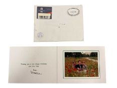 H.R.H. Prince Charles Prince of Wales (now H.M. King Charles III), signed 1994 Christmas card with g
