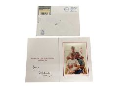 H.R.H. Prince Charles Prince of Wales (now H.M. King Charles III), signed 1998 Christmas card with g