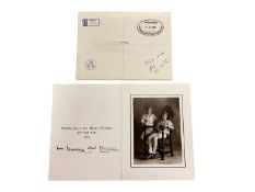T.R.H. The Prince and Princess of Wales, signed 1992 Christmas card (the last Christmas card they si