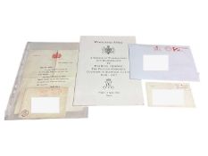 A group of Official Royal ephemera including Ceremonial for the Marriage of H.R.H. The Prince of Wal