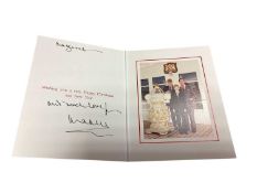 H.R.H. Prince Charles Prince of Wales (now H.M. King Charles III) signed and inscribed