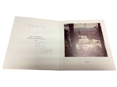 H.M. Queen Elizabeth The Queen Mother, scarce signed 1982 family Christmas card with gilt embossed c