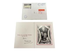 H.R.H. Prince Charles Prince of Wales (now H.M. King Charles III), signed 2003 Christmas card with g