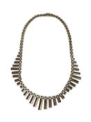 9ct gold ‘Cleopatra’ fringe necklace (London 1967)
