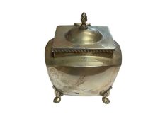 Edwardian Mappin & Webb silver tea caddy (London 1902)