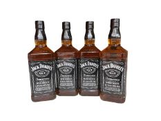 Four bottles, Jack Daniel's Old No. 7 Tennessee Whiskey, 40% Vol, 1 litre x 4