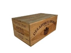 Six bottles Delaforce Vintage Port 2000, sealed box