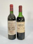 Two bottles, one bottle Chateau Retout 1981, Cru Bourgeois, Haut-Medoc and one bottle Chateau La Tou