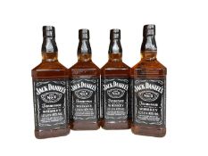 Four bottles, Jack Daniel's Old No. 7 Tennessee Whiskey, 40% Vol, 1 litre x 4