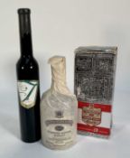 Chivas Regal 12 year old whisky in original box, together with a bottle of Rudolf Muller Trocken Bee