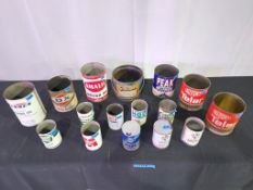 Oil & Lubricant Can Collection - SELLING NO RESERVE