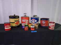 Oil & Lubricant Can Collection - SELLING NO RESERVE