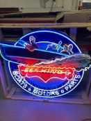 Sea King Animated Neon Sign