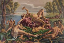Clement Haupers Dionysus Oil Painting