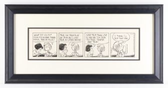 Charles Schulz Original Four-Panel Comic 1985