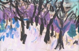 Cameron Booth Winter Landscape Drawing 1968