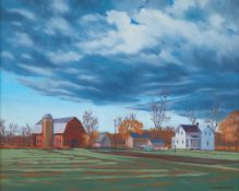 Richard Krogstad "Wash Day" Painting 1999
