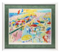 LeRoy Neiman "La Plage a Deauville" Serigraph
