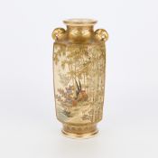 Meiji Japanese Octagonal Satsuma Vase