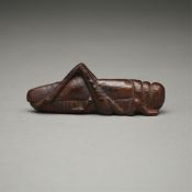 Antique Japanese Carved Grasshopper Netsuke